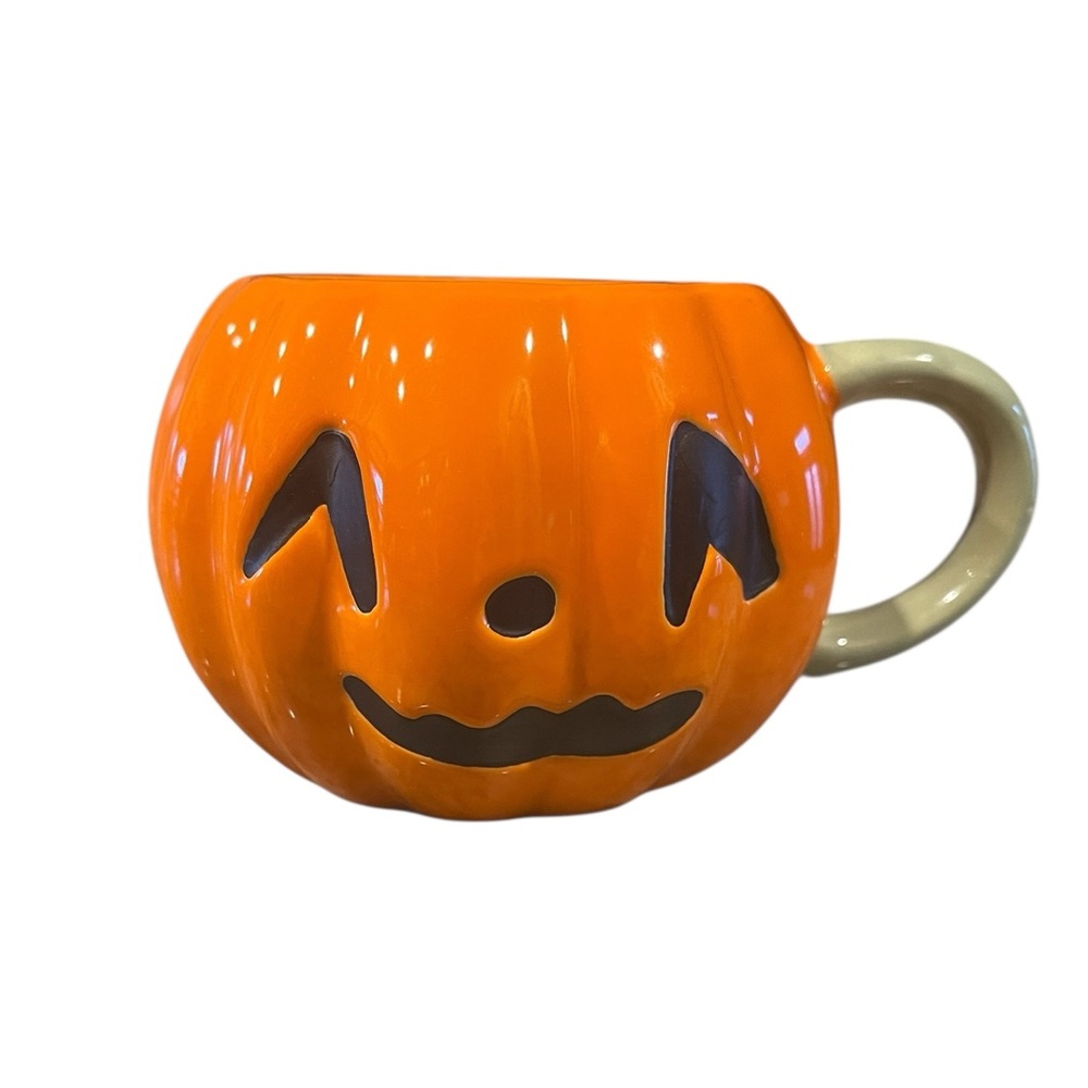 Hyde and Eek! Boutique Jack O Lantern Stoneware Coffee Mug Pumpkin Tea